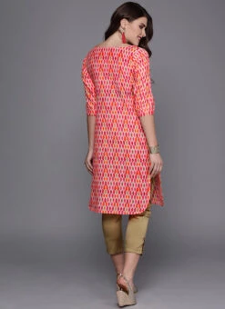 Beige N Orange Straight Pant Suit After Six Wear -Indo Clothing Shop Custom Made Beige N Orange Straight Pant Suit KSBS01908550 b