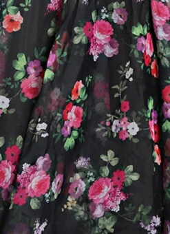 Black Digital Printed Gown With Jacket Party Wear -Indo Clothing Shop Custom Made Black Digital Printed Gown with Jacket IWBS1809086 rrc4