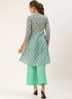 Multicolour Wide Leg Pant N Top After Six Wear 9 Multicolour Wide Leg Pant N Top After Six Wear -Indo Clothing Shop Custom Made Multicolour Wide Leg Pant N Top KSBS01908507 b