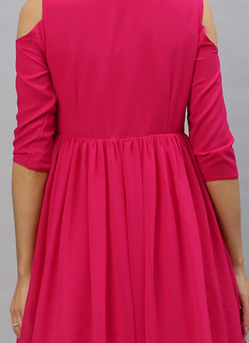 Pink Embroidred Boat Neck Gown Party Wear 7 Pink Embroidred Boat Neck Gown Party Wear - Image 7