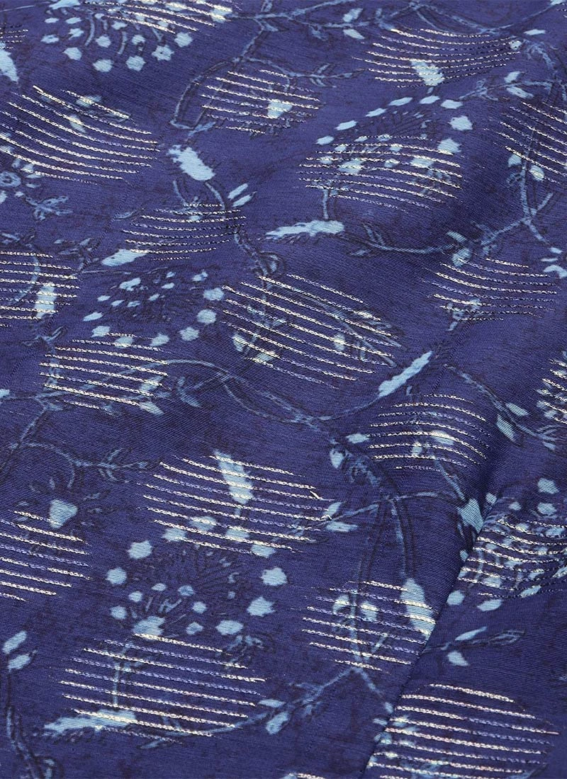 Dark Blue And Off White Kurta Gharara Set After Six Wear Festive Wear 5 Dark Blue And Off White Kurta Gharara Set After Six Wear Festive Wear - Image 5