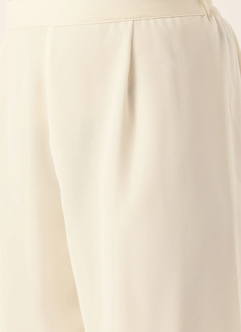 Dark Blue And Off White Kurta Gharara Set After Six Wear Festive Wear 6 Dark Blue And Off White Kurta Gharara Set After Six Wear Festive Wear - Image 6