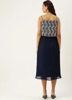 Dark Blue Embroidered Georgette Dress Festive Wear After Six Wear 11 Dark Blue Embroidered Georgette Dress Festive Wear After Six Wear -Indo Clothing Shop Dark Blue Embroidered Georgette Dress DRBS02210917 b