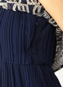 Dark Blue Embroidered Georgette Dress Festive Wear After Six Wear 14 Dark Blue Embroidered Georgette Dress Festive Wear After Six Wear -Indo Clothing Shop Dark Blue Embroidered Georgette Dress DRBS02210917 rrc3