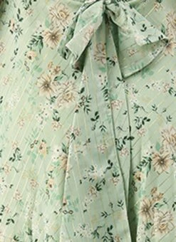 Digital Printed Green Muslin Maxi Dress Party Wear -Indo Clothing Shop Digital Printed Green Muslin Maxi Dress DRBS02206175 rrc4