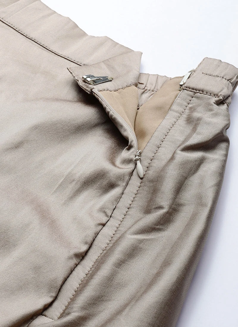 Dusty Gold Taffeta Skirt Festive Wear 5 Dusty Gold Taffeta Skirt Festive Wear - Image 5