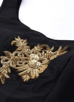 Embroidered Crop Top N Palazzo Bottom With Jacket Festive Wear -Indo Clothing Shop Embroidered Crop Top N Palazzo Bottom With Jacket IWBS02001298 rrc2