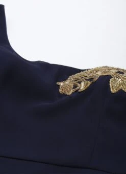Embroidered Navy Blue Georgette Gown Festive Wear 12 Embroidered Navy Blue Georgette Gown Festive Wear -Indo Clothing Shop Embroidered Navy Blue Georgette Gown IWBS02201271 rrc1
