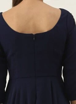 Embroidered Navy Blue Georgette Gown Festive Wear 13 Embroidered Navy Blue Georgette Gown Festive Wear -Indo Clothing Shop Embroidered Navy Blue Georgette Gown IWBS02201271 rrc2