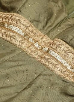 Green Art Silk Jumpsuit Festive Wear -Indo Clothing Shop Green Art Silk Jumpsuit DRBS02301983 rrc1