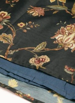 Green Chanderi Printed Floral Maxi Dress Festive Wear 15 Green Chanderi Printed Floral Maxi Dress Festive Wear -Indo Clothing Shop Green Chanderi Printed Floral Maxi Dress DRBS02111084 rrc4