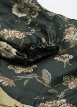 Green Chanderi Silk Puff Sleeve Dress After Six Wear -Indo Clothing Shop Green Chanderi Silk Puff Sleeve Dress DRBS02201263 rrc3