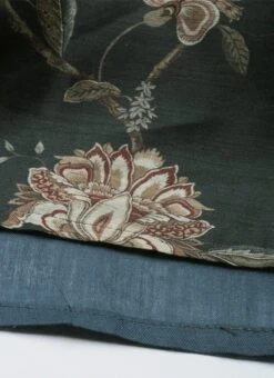 Green Chanderi Silk Puff Sleeve Dress After Six Wear -Indo Clothing Shop Green Chanderi Silk Puff Sleeve Dress DRBS02201263 rrc4