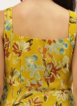 Green Digital Print Georgette Gown After Six Wear -Indo Clothing Shop Green Digital Print Georgette Gown DRBS02208432 rrc2