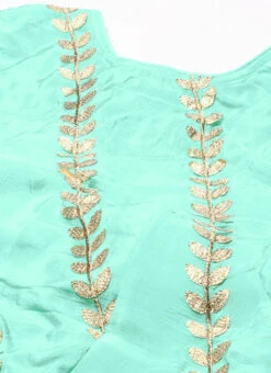 Green Embroidered Chiffon Blouse Festive Wear -Indo Clothing Shop Green Embroidered Chiffon Blouse BLBS02303762 rrc1