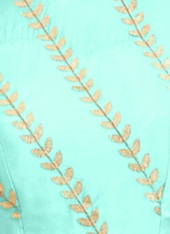 Green Embroidered Chiffon Blouse Festive Wear -Indo Clothing Shop Green Embroidered Chiffon Blouse BLBS02303762 rrc4