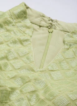 Green Embroidered Collar Neck Jumpsuit Festive Wear -Indo Clothing Shop Green Embroidered Collar Neck Jumpsuit DRBS02104281 rrc1