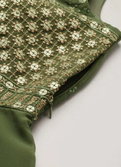 Green Embroidered Georgette Layered Gown Festive Wear Party Wear 14 Green Embroidered Georgette Layered Gown Festive Wear Party Wear -Indo Clothing Shop Green Embroidered Georgette Layered Gown IWBS02203612 rrc3