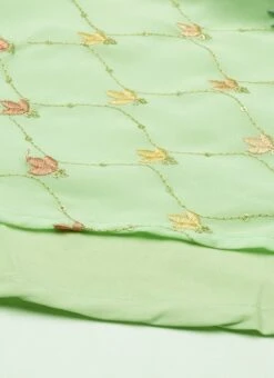Green Embroidered Georgette Maxi Dress Festive Wear 15 Green Embroidered Georgette Maxi Dress Festive Wear -Indo Clothing Shop Green Embroidered Georgette Maxi Dress DRBS02207318 rrc4