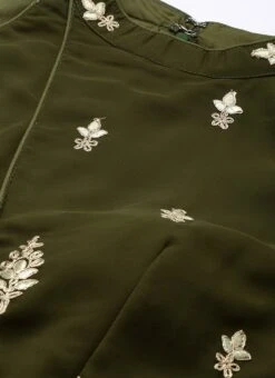 Green Embroidered Halter Neck Gown Festive Wear 12 Green Embroidered Halter Neck Gown Festive Wear -Indo Clothing Shop Green Embroidered Halter Neck Gown IWBS02305137 rrc1