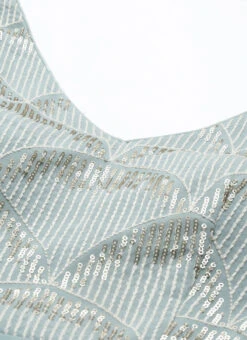 Green Embroidered Layered Gown Party Wear -Indo Clothing Shop Green Embroidered Layered Gown IWBS02201250 rrc1