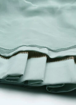 Green Embroidered Layered Gown Party Wear -Indo Clothing Shop Green Embroidered Layered Gown IWBS02201250 rrc4