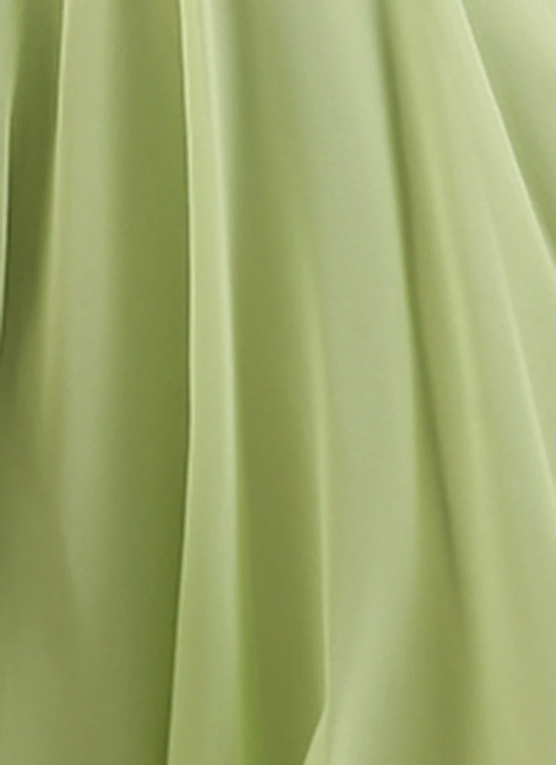 Green Embroidered Mini Dress Party Wear 7 Green Embroidered Mini Dress Party Wear - Image 7