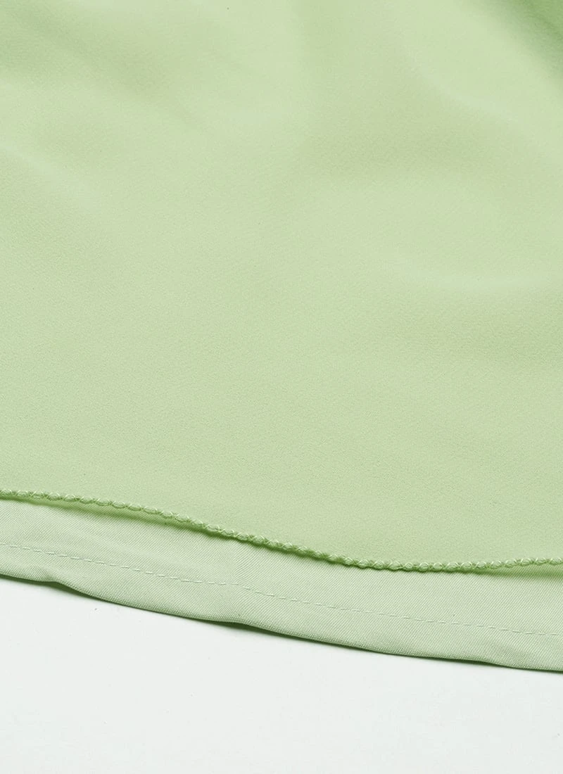 Green Embroidered Mini Dress Party Wear 8 Green Embroidered Mini Dress Party Wear - Image 8