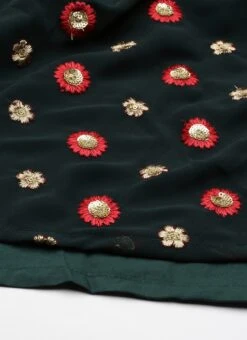 Green Embroidered N Maroon Twisted Bodice Dress Festive Wear 15 Green Embroidered N Maroon Twisted Bodice Dress Festive Wear -Indo Clothing Shop Green Embroidered N Maroon Twisted Bodice Dress DRBS02206212 rrc4