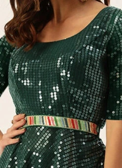 Bottom From Green Embroidered Peplum Top N Palazzo Set After Six Wear -Indo Clothing Shop Green Embroidered Peplum Top N Palazzo Set IWBS02306501 rrc1