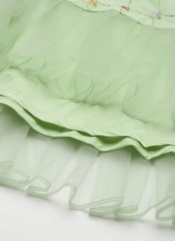 Green Georgette Embroidered Dress Party Wear -Indo Clothing Shop Green Georgette Embroidered Dress DRBS02209667 rrc4