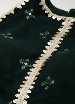 Green Georgette Embroidered Dress Festive Wear -Indo Clothing Shop Green Georgette Embroidered Dress DRBS02212609 rrc1
