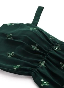 Bottom From Green Georgette Embroidered Set N Suits After Six Wear -Indo Clothing Shop Green Georgette Embroidered Set N Suits IWBS02211124 rrc2 1