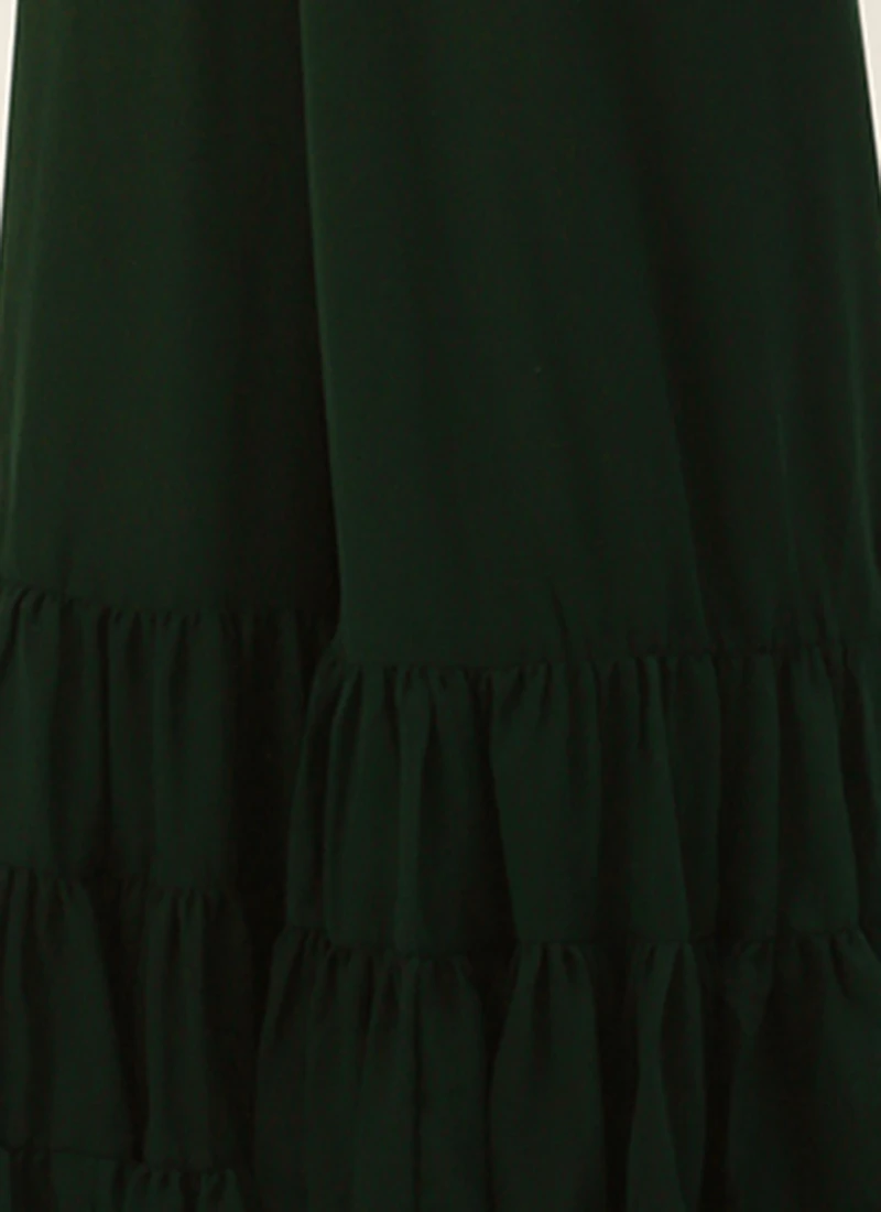 Green Georgette Sequins Jumpsuit Festive Wear 8 Green Georgette Sequins Jumpsuit Festive Wear - Image 8