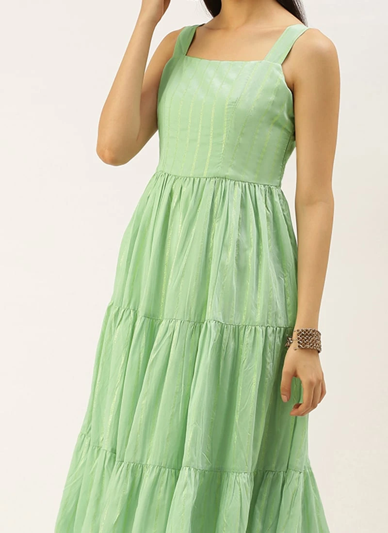Green Jacquard Nylon Dress After Six Wear 1 Green Jacquard Nylon Dress After Six Wear
