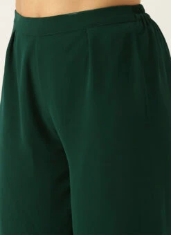 Green Muslin Printed Calf Length Kurta Set After Six Wear -Indo Clothing Shop Green Muslin Printed Calf Length Kurta Set KSBS02108637 rrc2