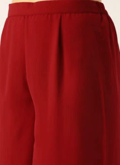 Green N Maroon A Line Palazzo Set Festive Wear 13 Green N Maroon A Line Palazzo Set Festive Wear -Indo Clothing Shop Green N Maroon A Line Palazzo Set KSBS02107558 rrc2