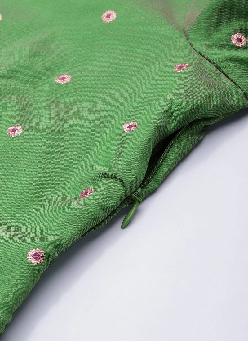 Green N Maroon A Line Palazzo Set Festive Wear 8 Green N Maroon A Line Palazzo Set Festive Wear - Image 8