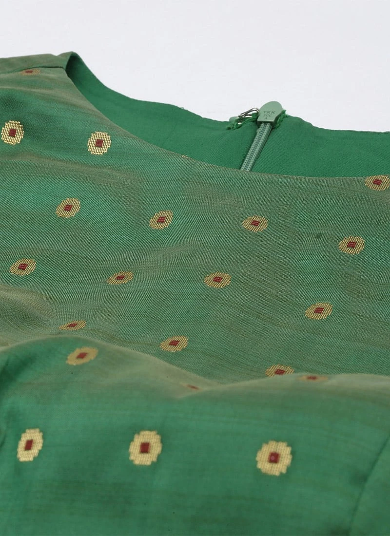 Green N Purple Kali Style Gown After Six Wear 5 Green N Purple Kali Style Gown After Six Wear - Image 5