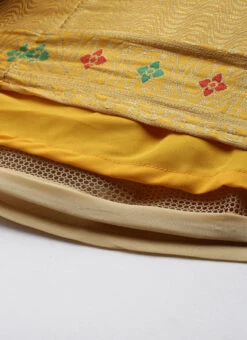 Skirt From Green N Yellow Jacquard Skirt Set After Six Wear -Indo Clothing Shop Green N Yellow Jacquard Skirt Set IWBS02301972 rrc4