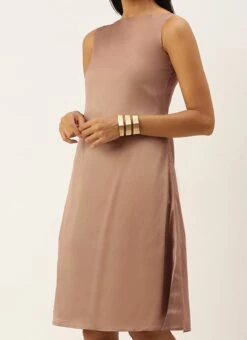 Green Organza Foil Printed Jacket Style Dress Festive Wear