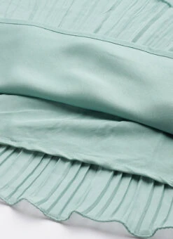 Green Pleated Georgette Gown N Embroidered Jacket Party Wear 13 Green Pleated Georgette Gown N Embroidered Jacket Party Wear -Indo Clothing Shop Green Pleated Georgette Gown N Embroidered Jacket IWBS02304092 rrc2