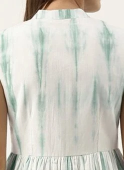 Green Tie N Dye Gathered Flare Dress After Six Wear 13 Green Tie N Dye Gathered Flare Dress After Six Wear -Indo Clothing Shop Green Tie N Dye Gathered Flare Dress DRBS02202350 rrc2