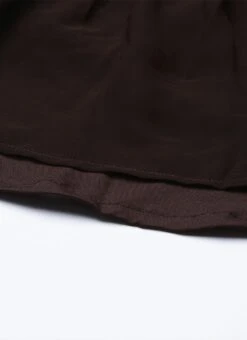 Grey Modal N Brown Geogette Gathers Dress Party Wear -Indo Clothing Shop Grey Modal N Brown Geogette Gathers Dress DRBS02105358 rrc2