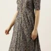Grey Modal Silk Printed A Line Dress After Six Wear