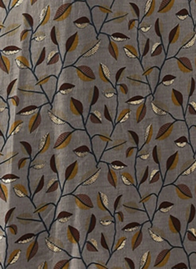 Grey Modal Silk Printed A Line Dress After Six Wear 7 Grey Modal Silk Printed A Line Dress After Six Wear - Image 7