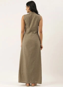 Grey N Black Collar Neck Kurta Sets After Six Wear -Indo Clothing Shop Grey N Black Collar Neck Kurta Sets KSBS02102832 b