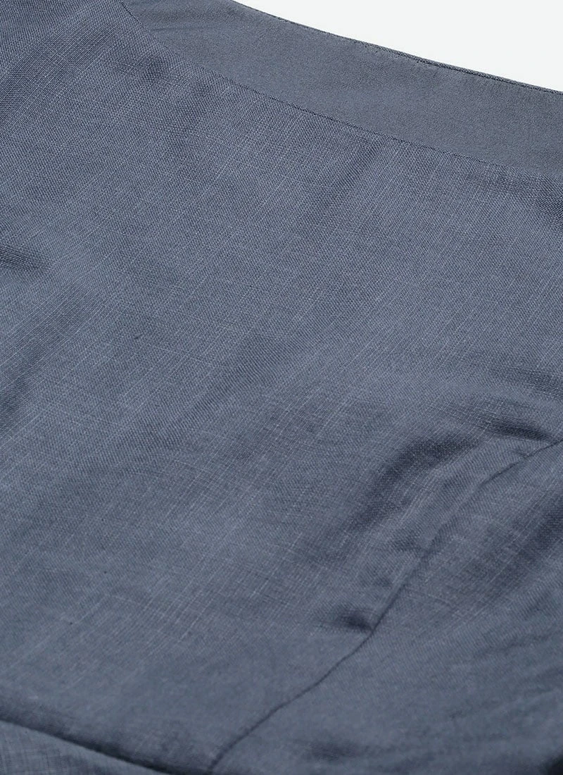 Grey N Black Muslin Calf Length Dress After Six Wear 5 Grey N Black Muslin Calf Length Dress After Six Wear - Image 5