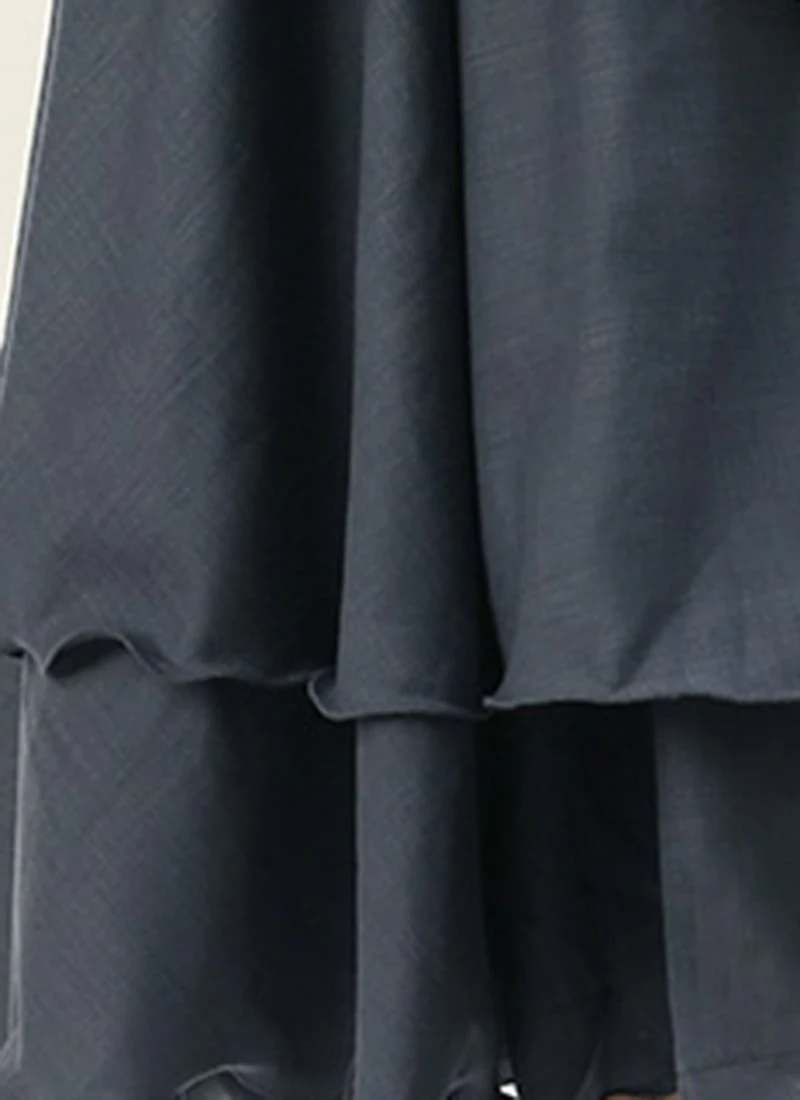 Grey N Black Muslin Calf Length Dress After Six Wear 8 Grey N Black Muslin Calf Length Dress After Six Wear - Image 8