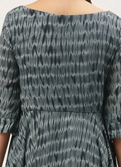 Grey N Black Muslin Handkerchief Style Dress After Six Wear 13 Grey N Black Muslin Handkerchief Style Dress After Six Wear -Indo Clothing Shop Grey N Black Muslin Handkerchief Style Dress DRBS02106467 rrc2